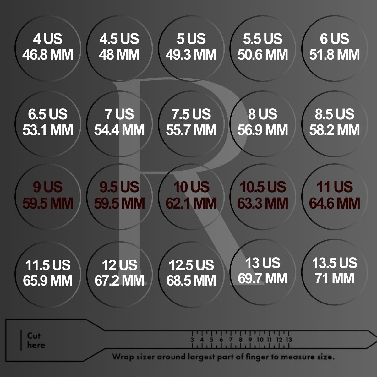 how to find out my finger size?