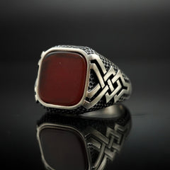 Eternal Knots Celtic Signet Ring