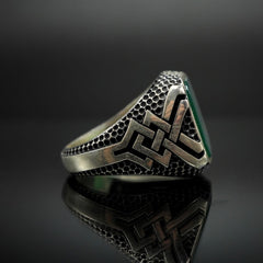 Eternal Knots Celtic Signet Ring