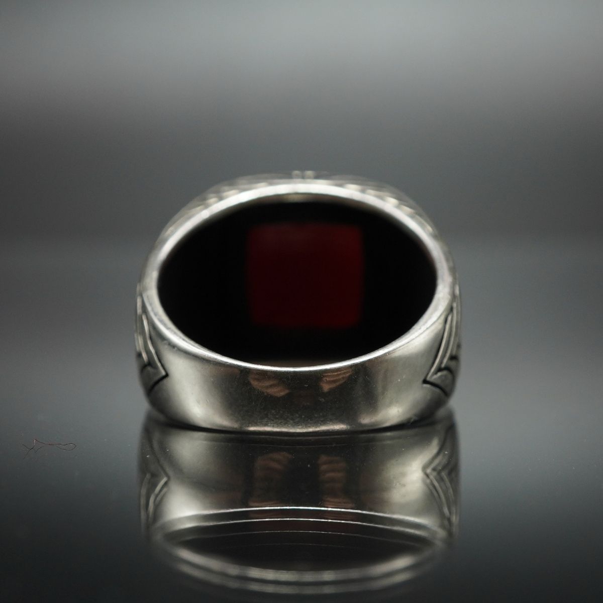 RED AGATE STONE 925 STERLING SILVER HANDMADE RING FOR MEN