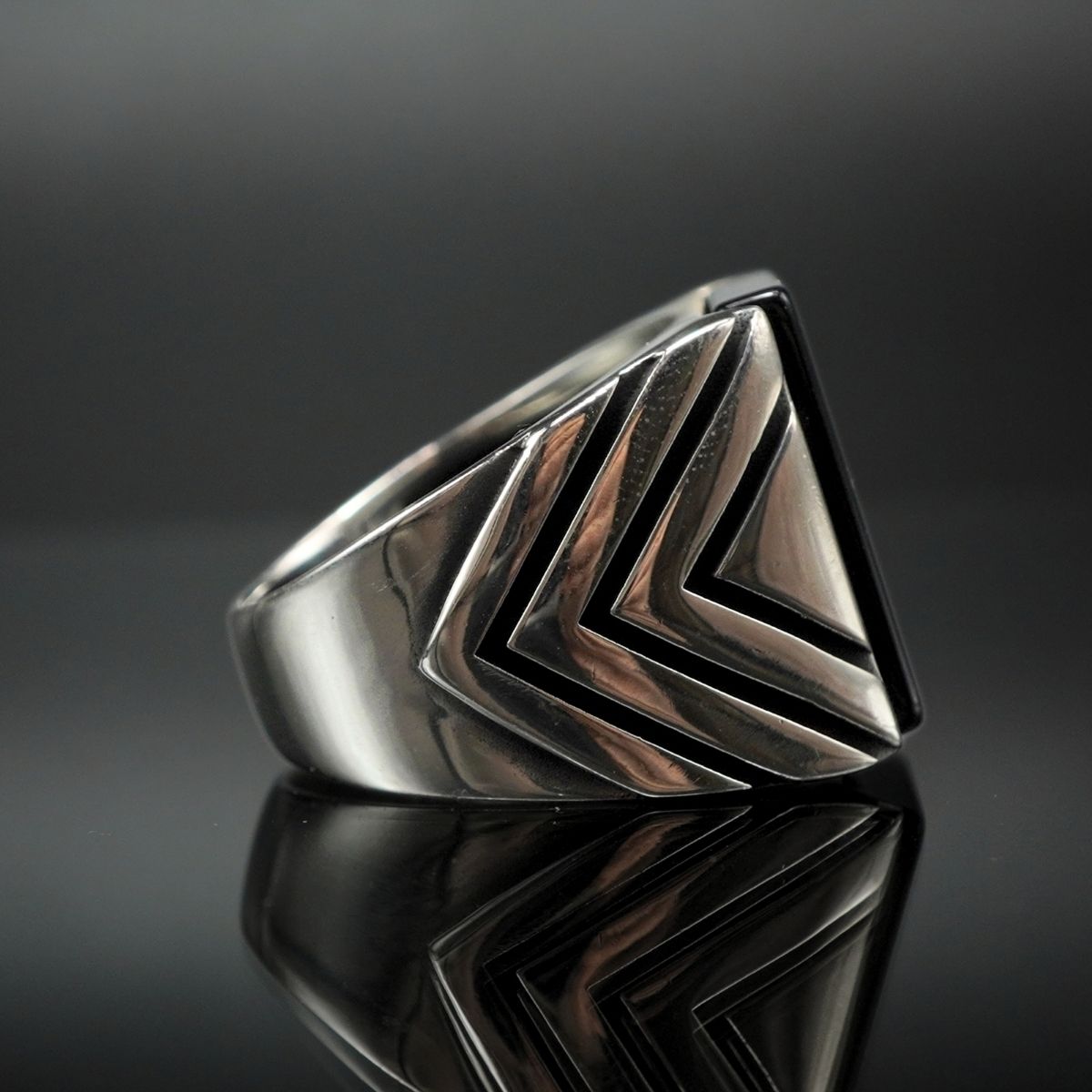 925 STERLING SILVER HANDMADE RING FOR MEN IN ONYX