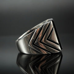 925 STERLING SILVER HANDMADE RING FOR MEN IN ONYX