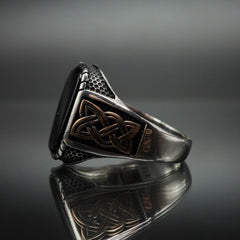 ONYX HANDMADE RING 925 STERLING SILVER