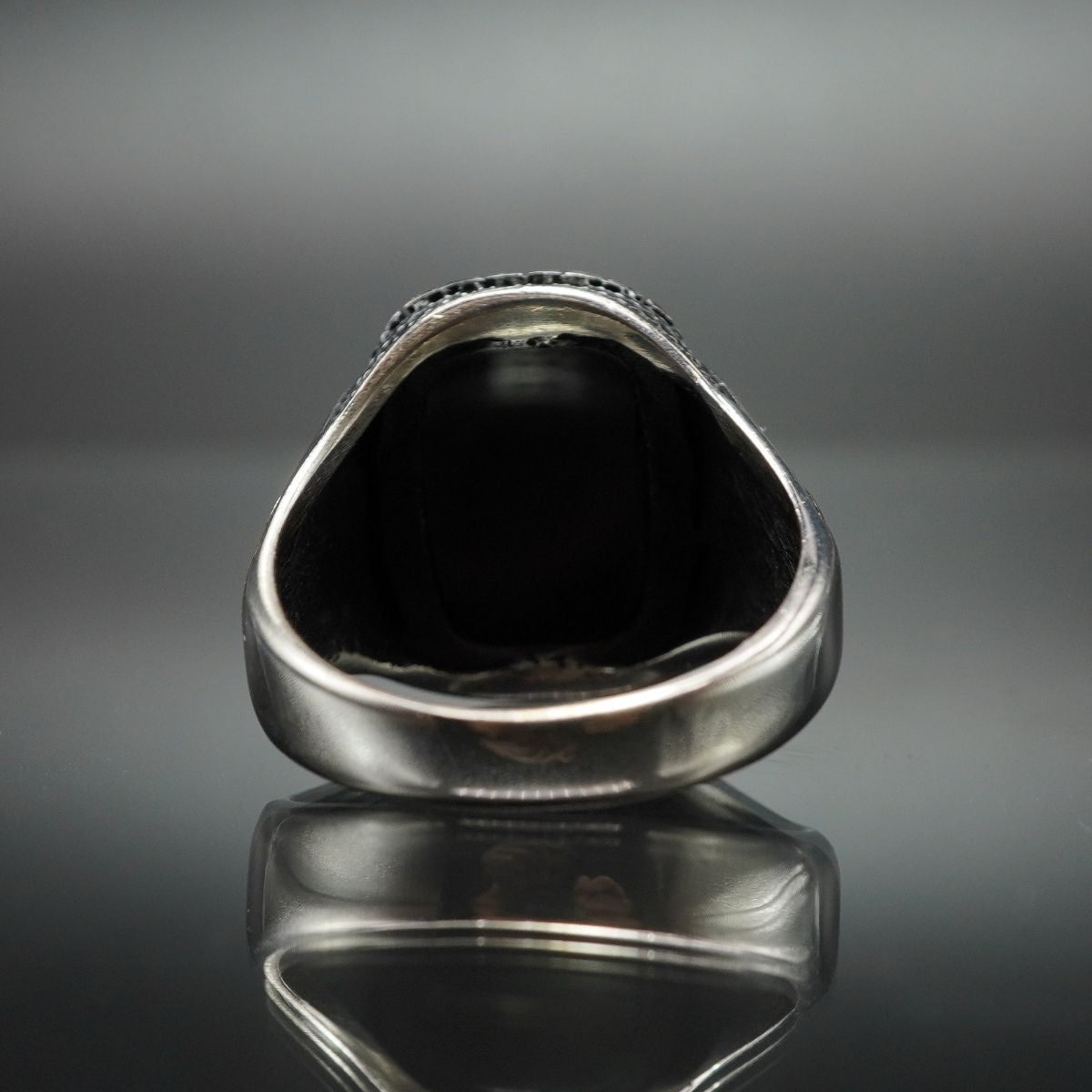 ONYX HANDMADE RING 925 STERLING SILVER