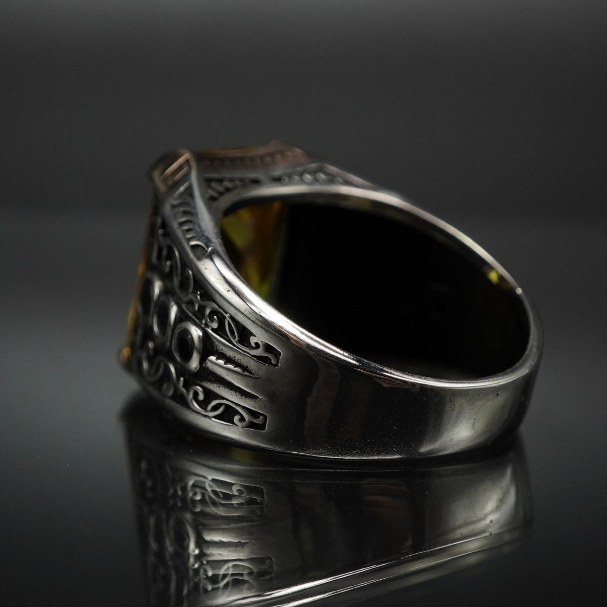 CITRINE GEMSTONE 925 STERLING SILVER HANDMADE RING