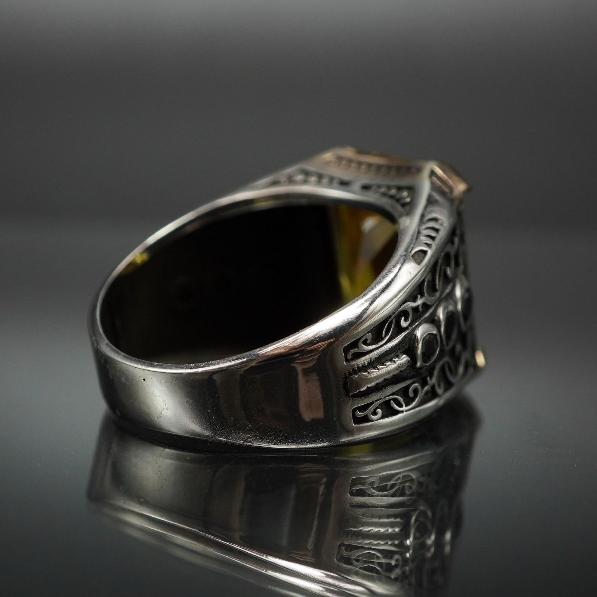 CITRINE GEMSTONE 925 STERLING SILVER HANDMADE RING