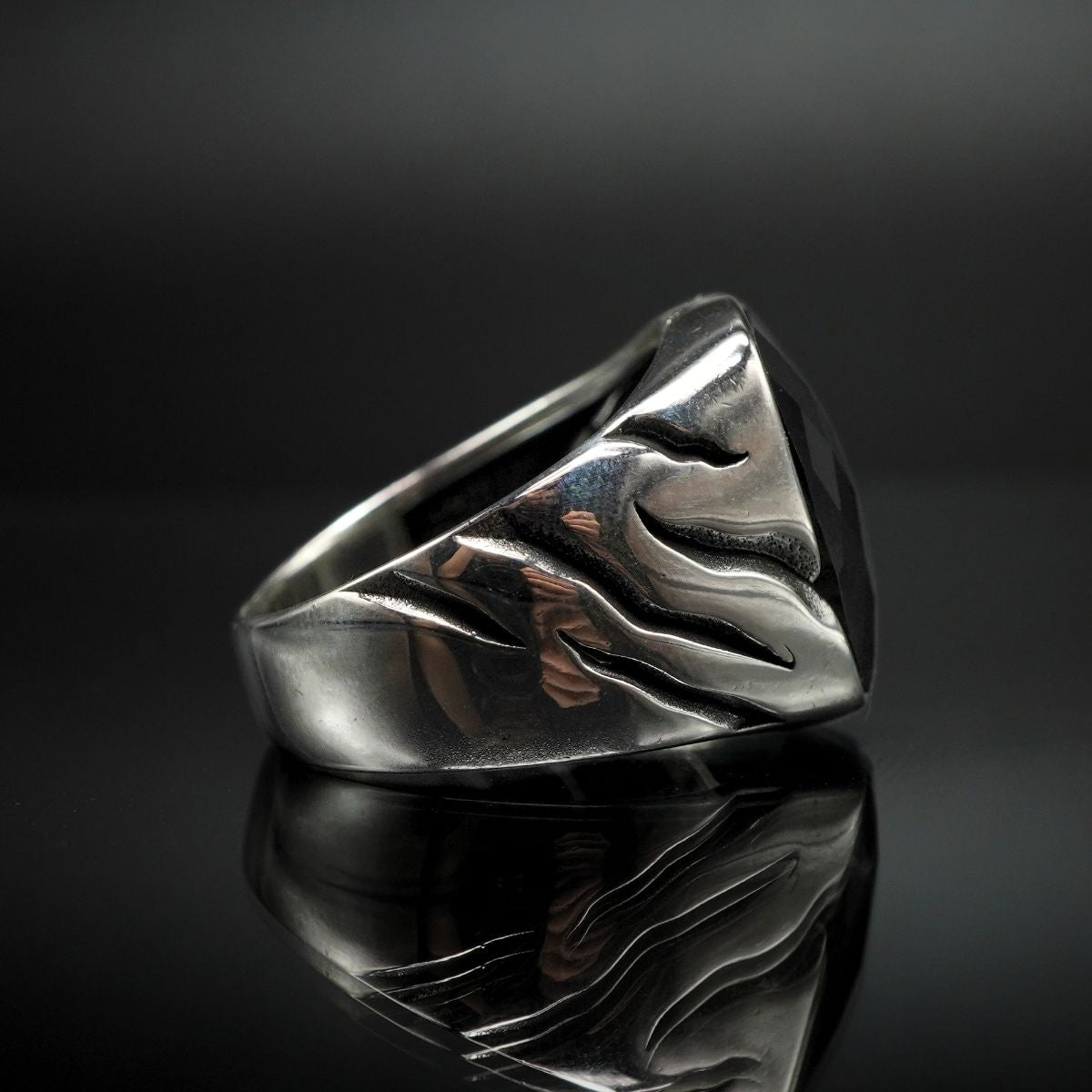 ONYX GEMSTONE 925 STERLING SILVER FOR MEN