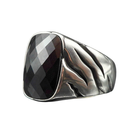 ONYX GEMSTONE 925 STERLING SILVER FOR MEN