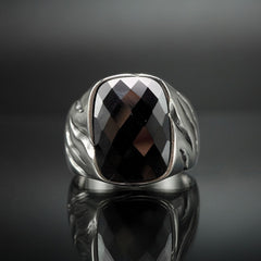 ONYX GEMSTONE 925 STERLING SILVER FOR MEN