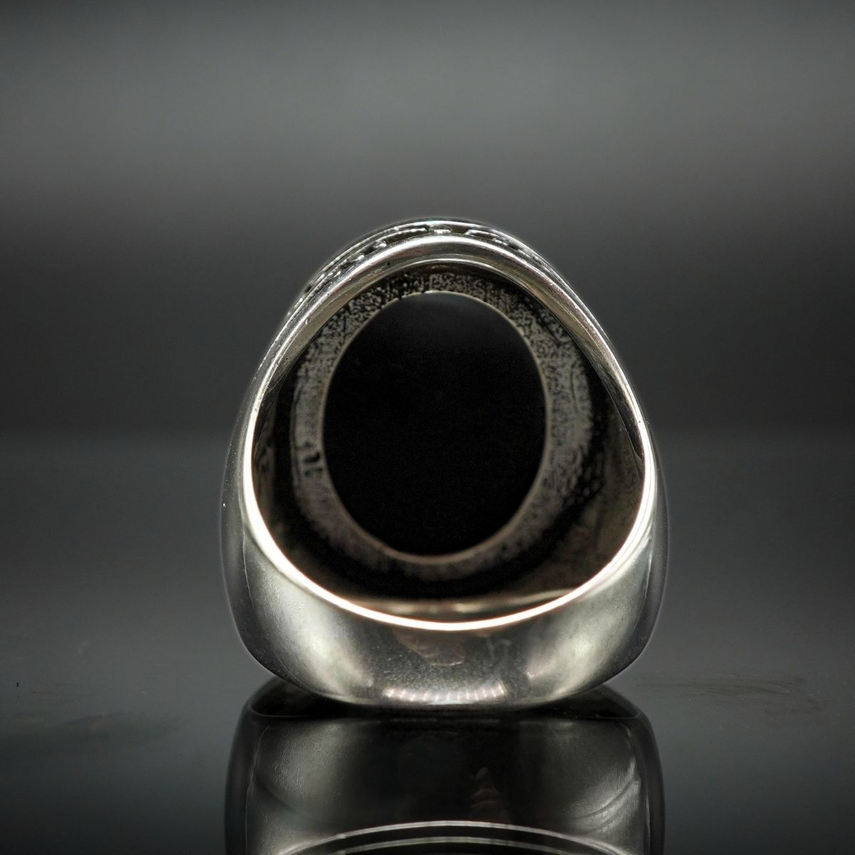 CLASSIC BLACK ONYX RING FOR MEN IN 925 STERLING SILVER