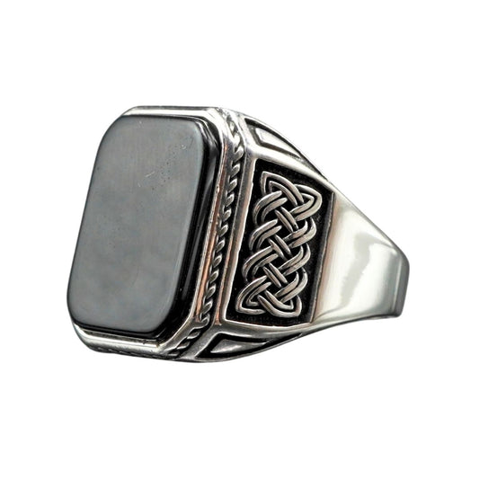 ONYX GEMSTONE 925 STERLING SILVER HANDMADE RING FOR MEN
