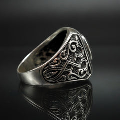 ONYX HANDMADE 925 STERLING SILVER RING FOR MEN