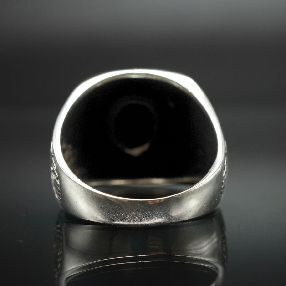 ONYX HANDMADE 925 STERLING SILVER RING FOR MEN