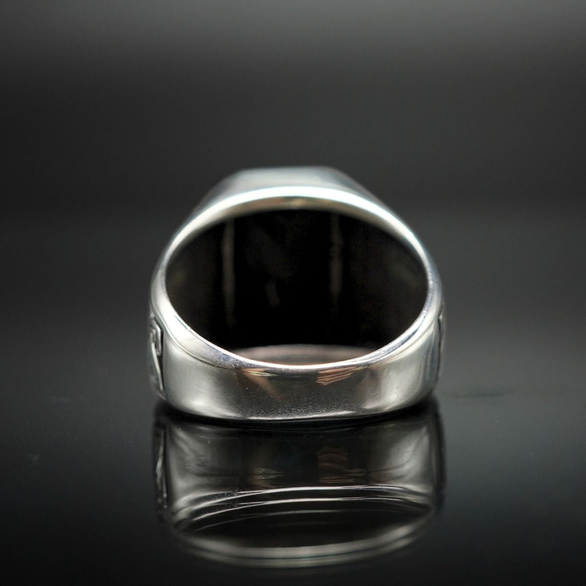 BLACK ONYX STONE 925 STERLING SILVER HANDMADE RING
