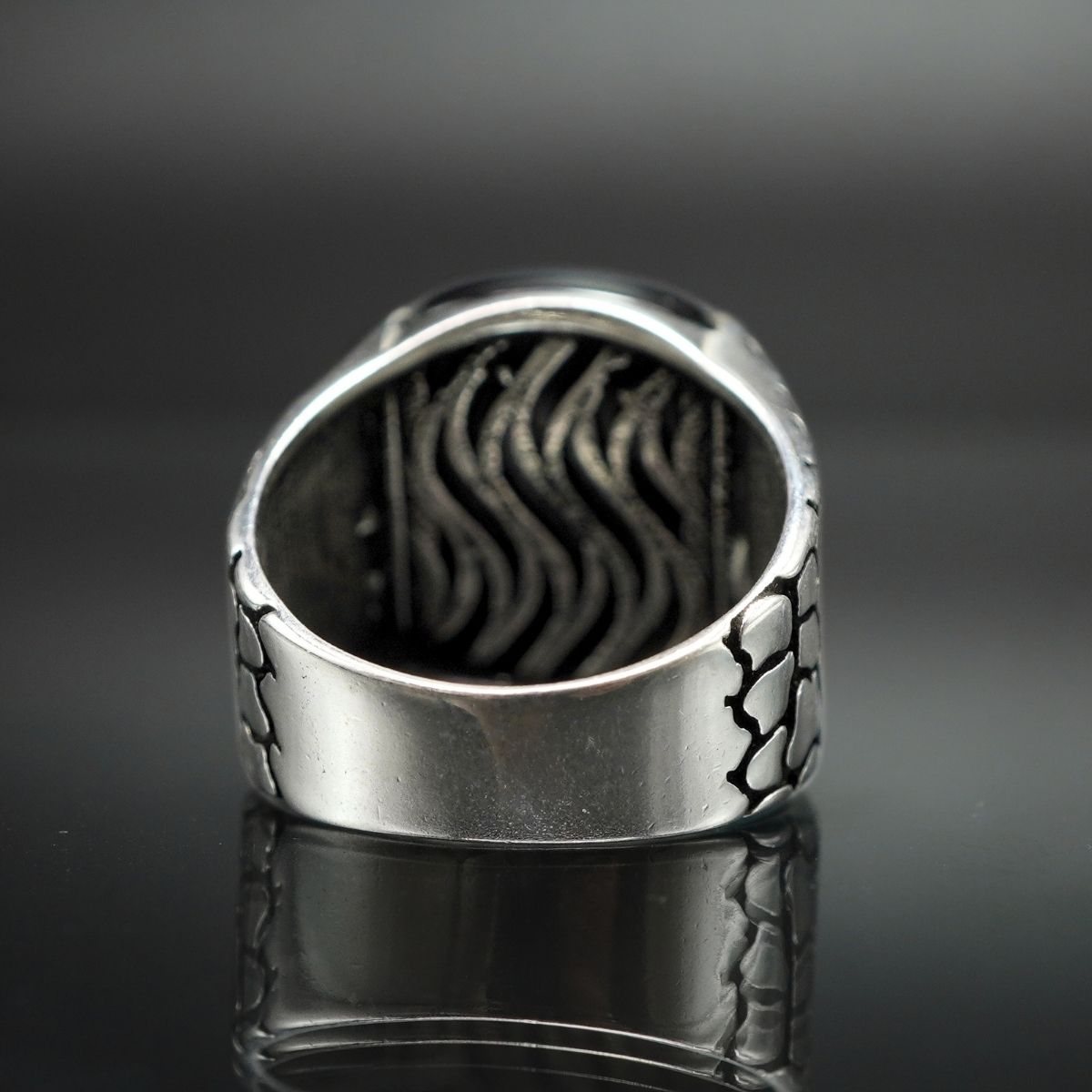 ONYX 925 SILVER RING FOR MEN - FROM TURKEY