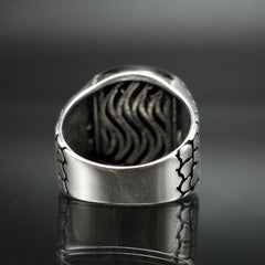 ONYX 925 SILVER RING FOR MEN - FROM TURKEY