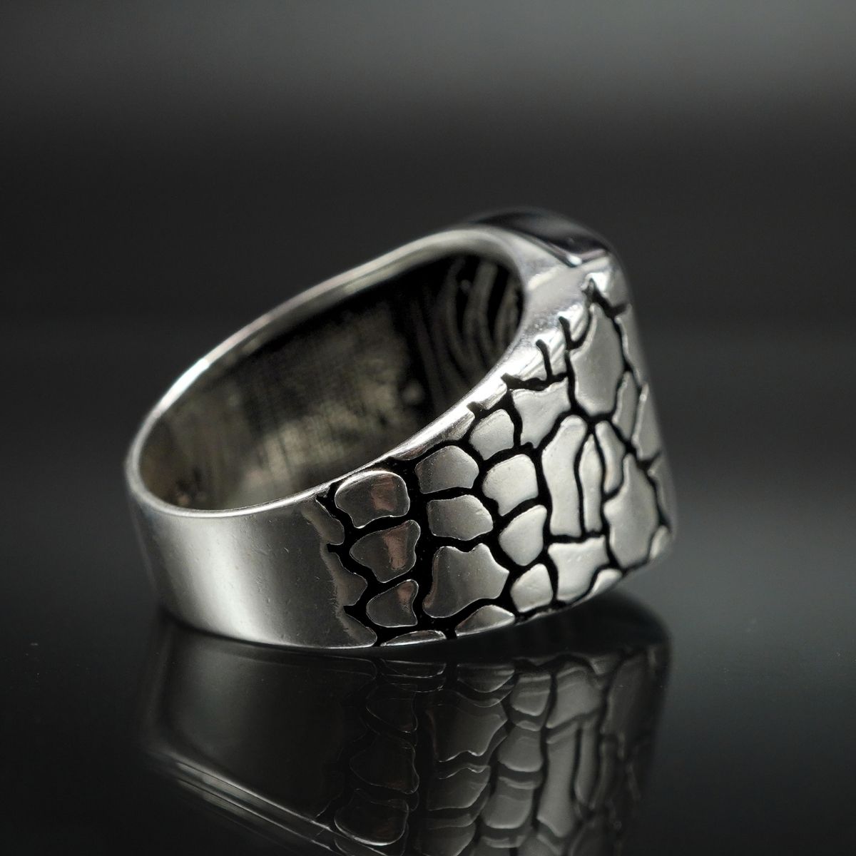 ONYX 925 SILVER RING FOR MEN - FROM TURKEY