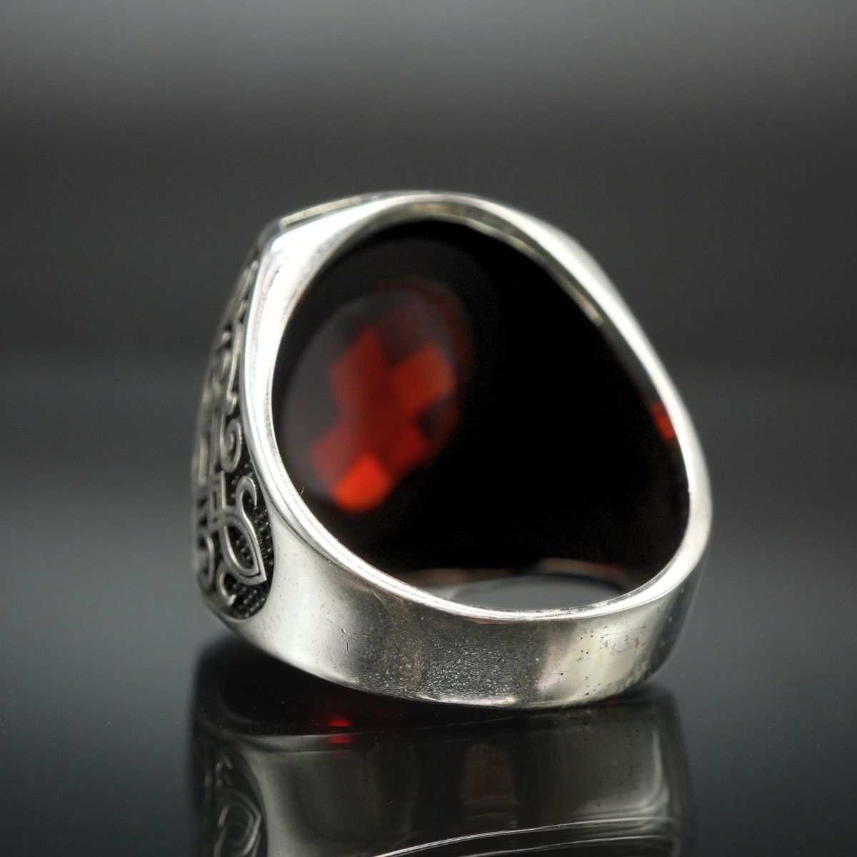 RUBY GEMSTONE 925 STERLING SILVER HANDMADE RING
