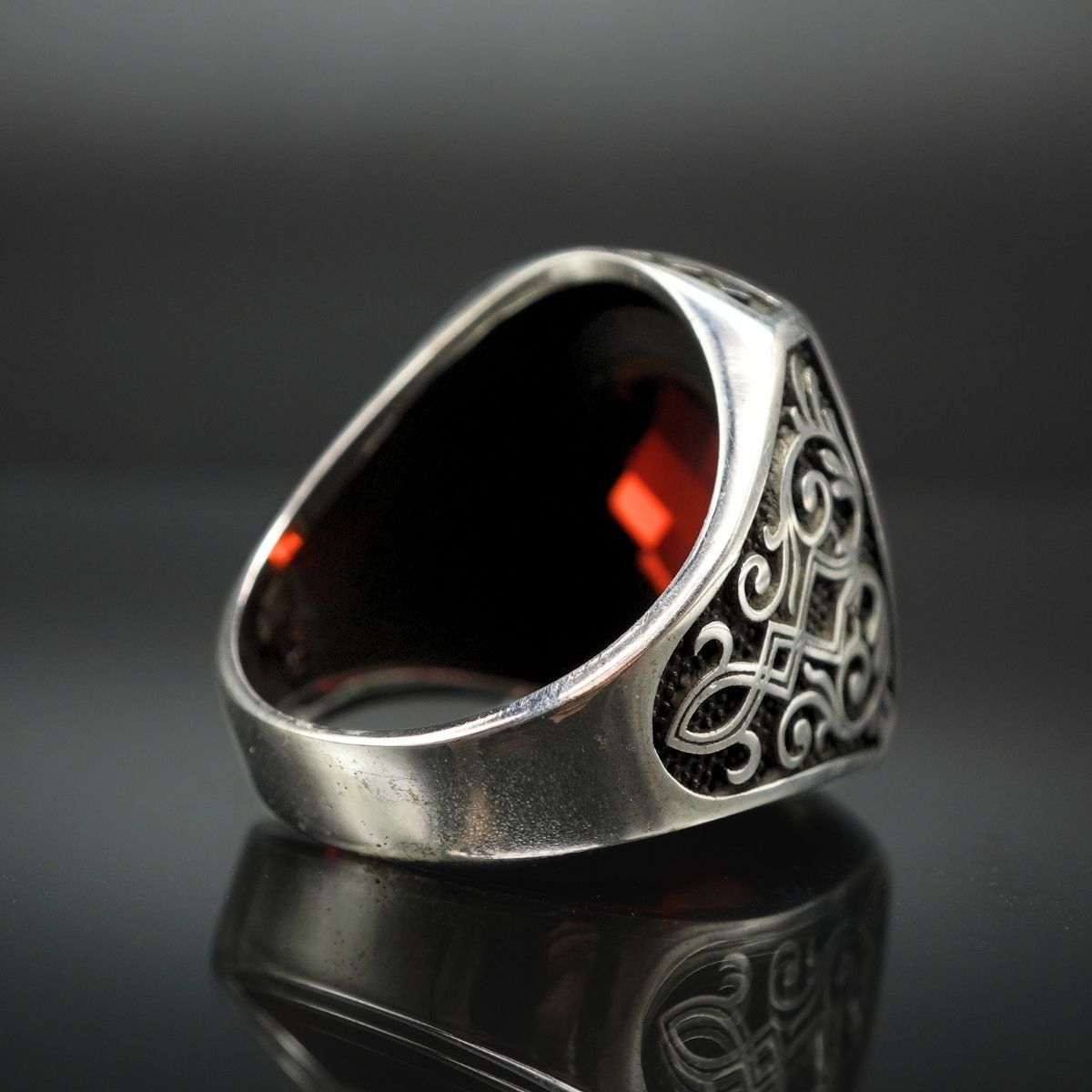 RUBY GEMSTONE 925 STERLING SILVER HANDMADE RING