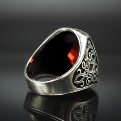 RUBY GEMSTONE 925 STERLING SILVER HANDMADE RING