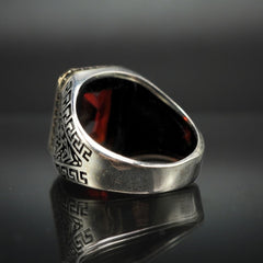 RUBY 925 STERLING SILVER HANDMADE RING