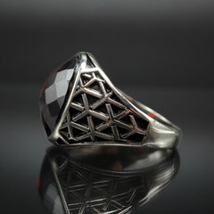 RUBY HANDMADE 925 STERLING SILVER RING