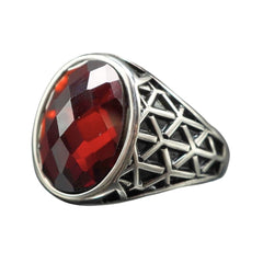 RUBY HANDMADE 925 STERLING SILVER RING