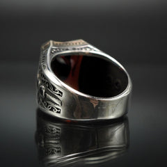 RUBY STONE 925 STERLING SILVER HANDMADE RING