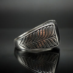 BLACK ONYX 925 STERLING SILVER HANDMADE RING FOR MEN