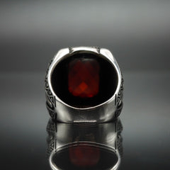 SWORD SILVER JEWELRY IN RED RUBY 