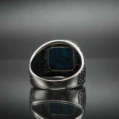 TURQUOISE RING 925 STERLING SILVER HANDMADE